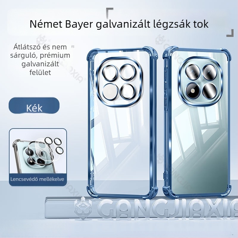 Tazo védőtok Redmi Note 15-hoz és Xiaomi Note 14-hez, átlátszó TPU ütésálló tokkal és teljes lefedettséggel
