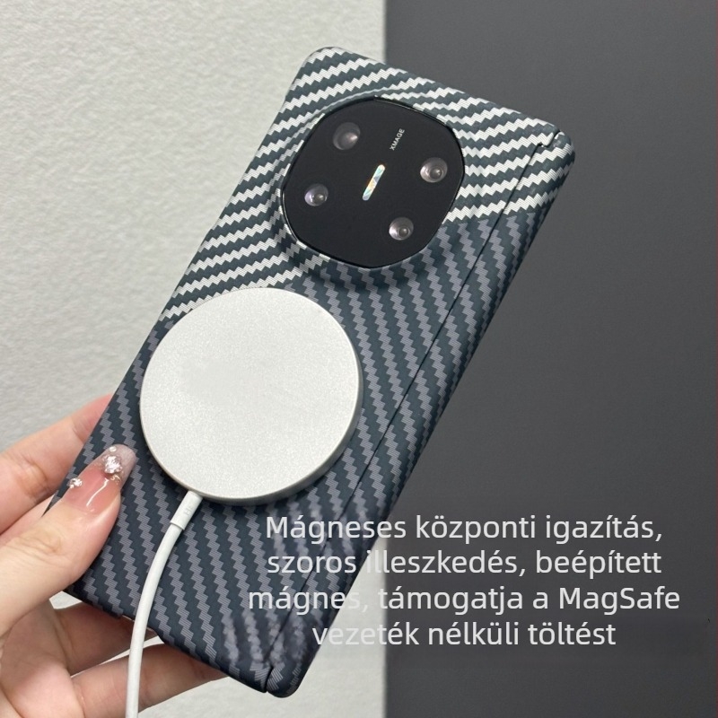 Huawei telefonhoz készült kemény tok — domborított felület, ütésálló védelem, kompatibilis Huawei készülékekkel.