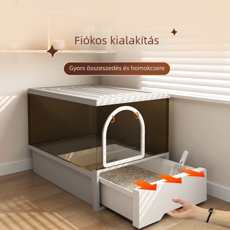 Macskaalom-kosár félzárt, négyszögletes alak, egyéb anyagok, normál specifikációk
