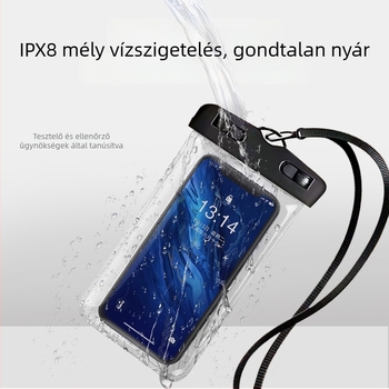 Áttetsző vízálló telefontok érintésérzékeny kijelzővel, fotózáshoz, úszáshoz és víziparkokhoz