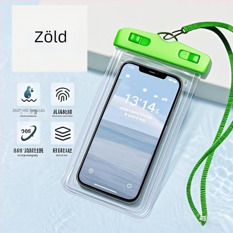 Áttetsző vízálló telefontok érintésérzékeny kijelzővel, fotózáshoz, úszáshoz és víziparkokhoz