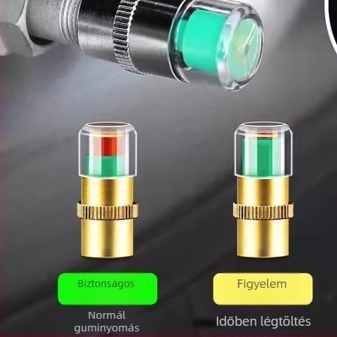 Strength Gumiabroncsnyomásmérő autókhoz és motorkerékpárokhoz – Külső mérőeszköz, nagy pontosságú; anyag: rozsdamentes acél, teljes rézmag, műanyag mag