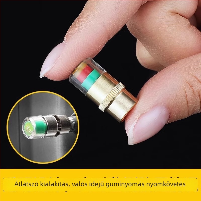 Strength Gumiabroncsnyomásmérő autókhoz és motorkerékpárokhoz – Külső mérőeszköz, nagy pontosságú; anyag: rozsdamentes acél, teljes rézmag, műanyag mag
