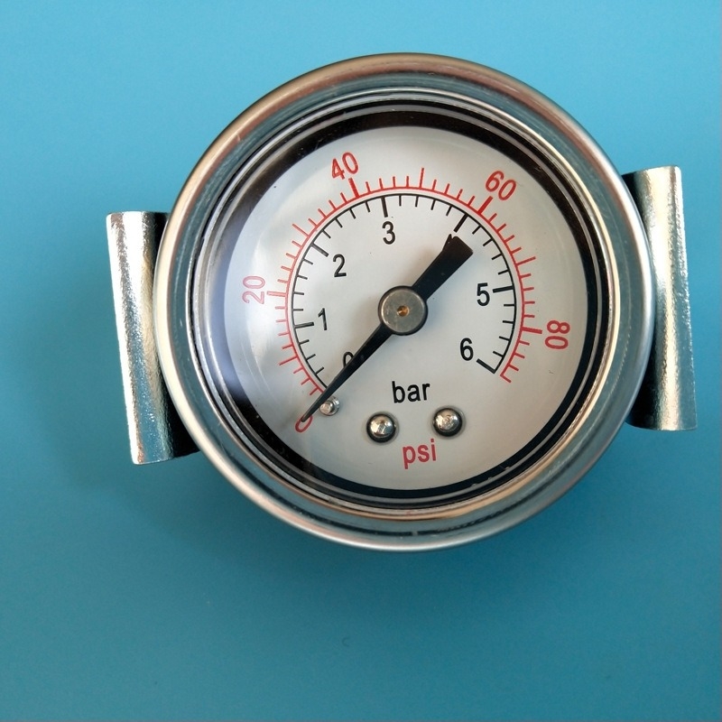 Precíziós nyomásmérő támasztékkal, G1/8 csatlakozás, 0-2.5 tartomány, pontossági osztály 2.5