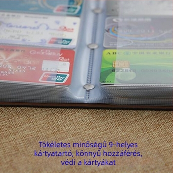 Nagy kapacitású kártyatartó több rekesszel - Uniszex, 2018 tavasz, mindennapi használat