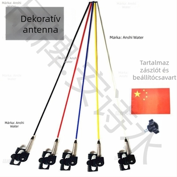 Díszítő antenna motorkerékpárokhoz | Szerelés: menetes | Márka: An shishui