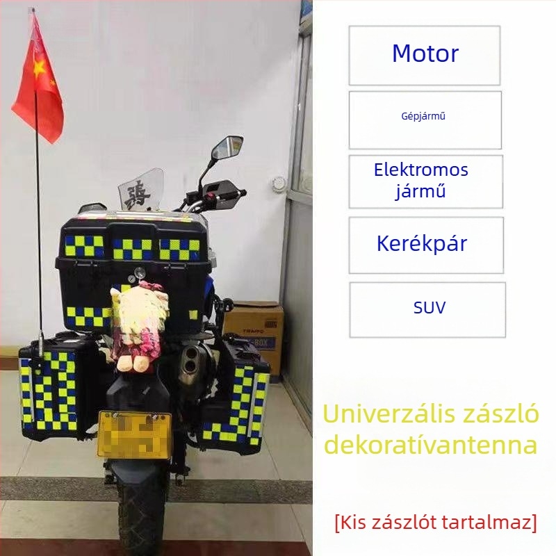 Díszítő antenna motorkerékpárokhoz | Szerelés: menetes | Márka: An shishui
