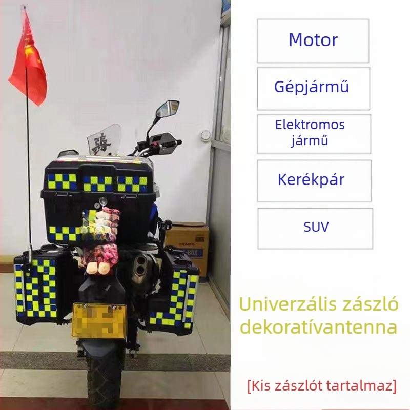Díszítő antenna motorkerékpárokhoz | Szerelés: menetes | Márka: An shishui