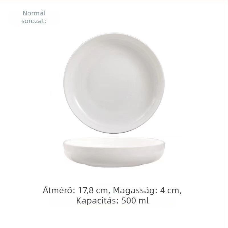 Nest Plate csontporcelán mélytál, kör alakú, nordikus stílusú, mikróhullámú sütőben használható