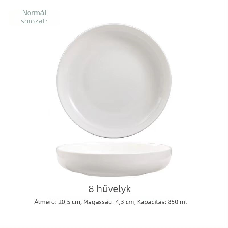 Nest Plate csontporcelán mélytál, kör alakú, nordikus stílusú, mikróhullámú sütőben használható