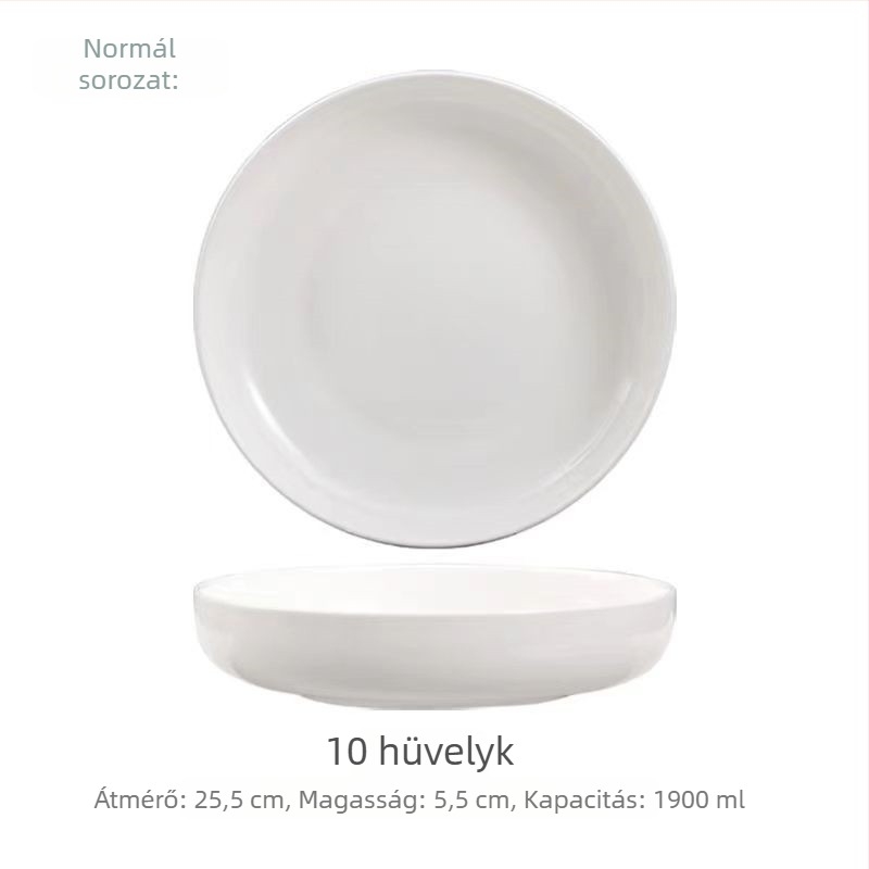 Nest Plate csontporcelán mélytál, kör alakú, nordikus stílusú, mikróhullámú sütőben használható