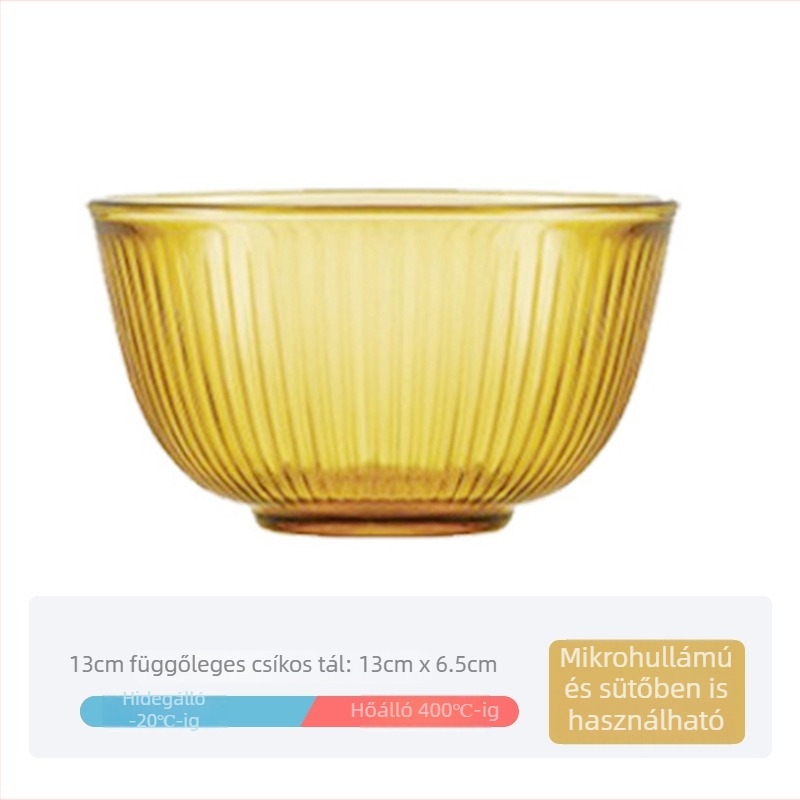 Rizses tál és tányér hőálló üvegből, mikrózható, 19 cm átmérő, kör alakú, egyszínű, modern minimalist stílus