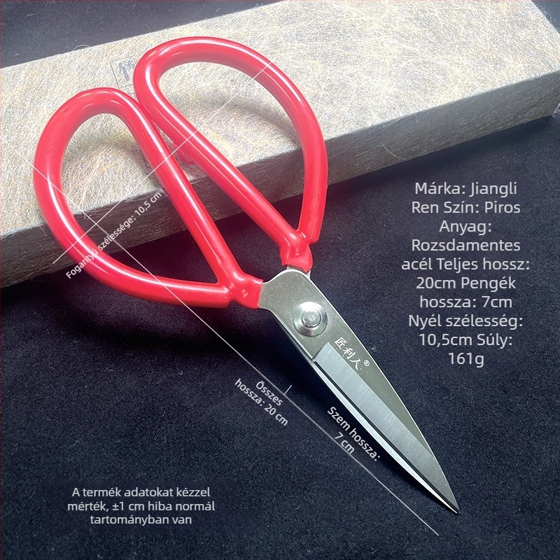 Gumírozott konyhai olló rozsdamentes acélból, masszív, többfunkciós, csontvágó felhasználás pulyka és hal számára