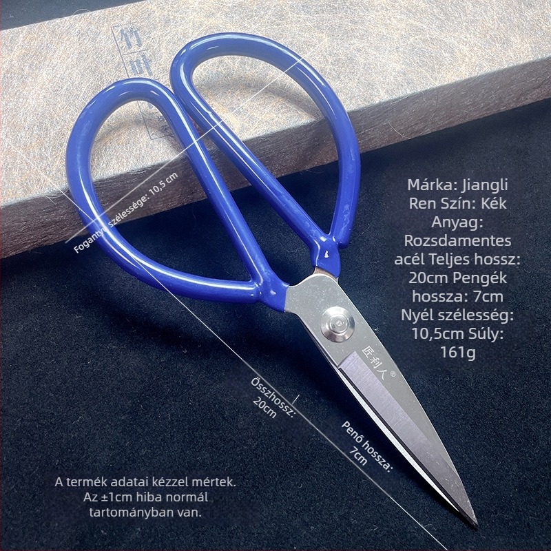 Gumírozott konyhai olló rozsdamentes acélból, masszív, többfunkciós, csontvágó felhasználás pulyka és hal számára