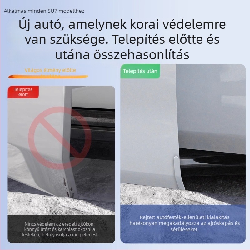 Ütközésgátló ajtócsík, Su7 modell, ABS anyag, Xiaomi-kompatibilis