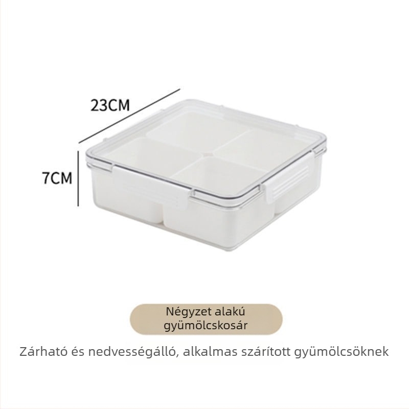 Műanyag gyümölcstál osztott – egyszerű stílus, új kínai stílus