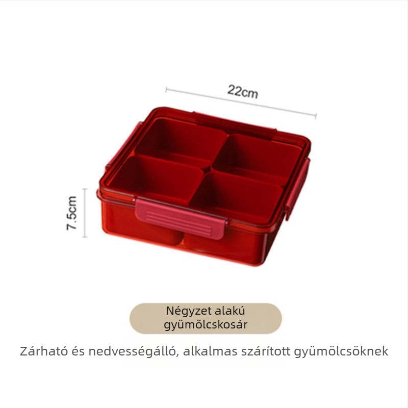 Műanyag gyümölcstál osztott – egyszerű stílus, új kínai stílus