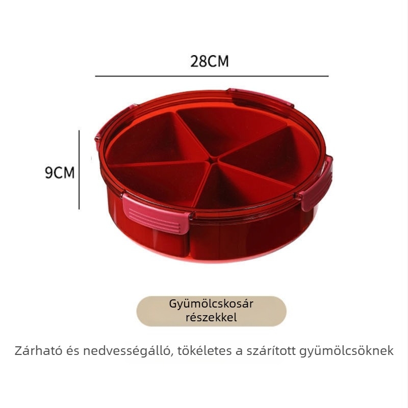 Műanyag gyümölcstál osztott – egyszerű stílus, új kínai stílus