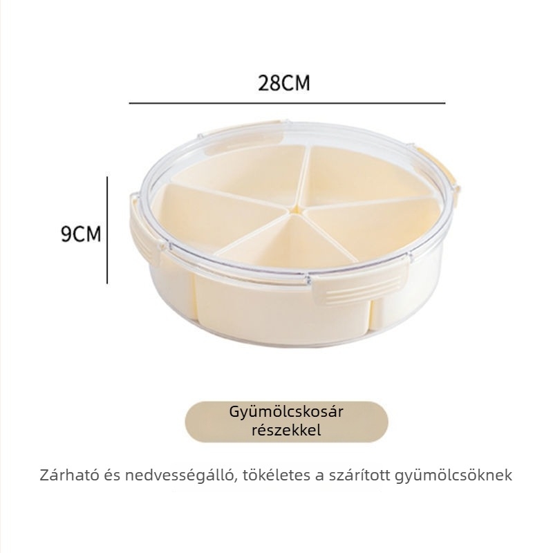 Műanyag gyümölcstál osztott – egyszerű stílus, új kínai stílus