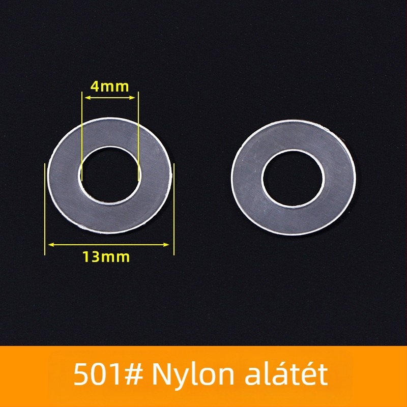 Nylon gomb füllel és átlátszó műanyag alátéttel – rögzítő tömítés kabátokhoz és ruházathoz