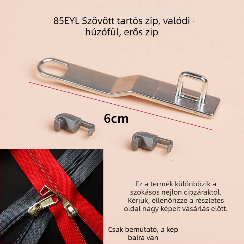 Utazótáska cipzárzáró csúszka – Ykks, cink ötvözet, elefántcsont-stílus, otthoni és táskákhoz, különleges termék