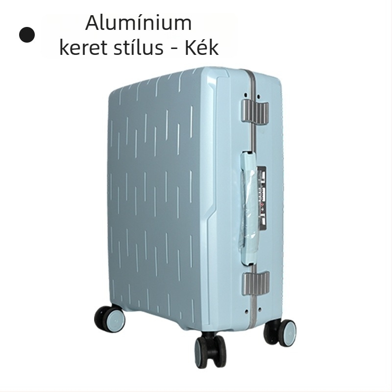 PP guruló koff, univerzális kerekek, cipzáras nyitás, TSA jelszavas zár, súly 3,15 kg