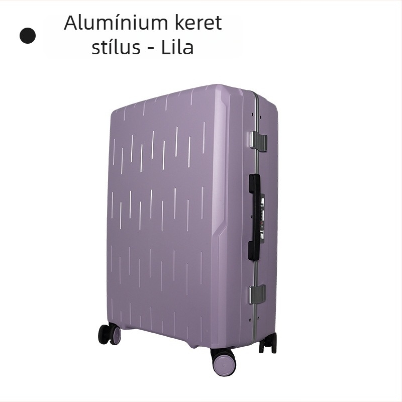 PP guruló koff, univerzális kerekek, cipzáras nyitás, TSA jelszavas zár, súly 3,15 kg