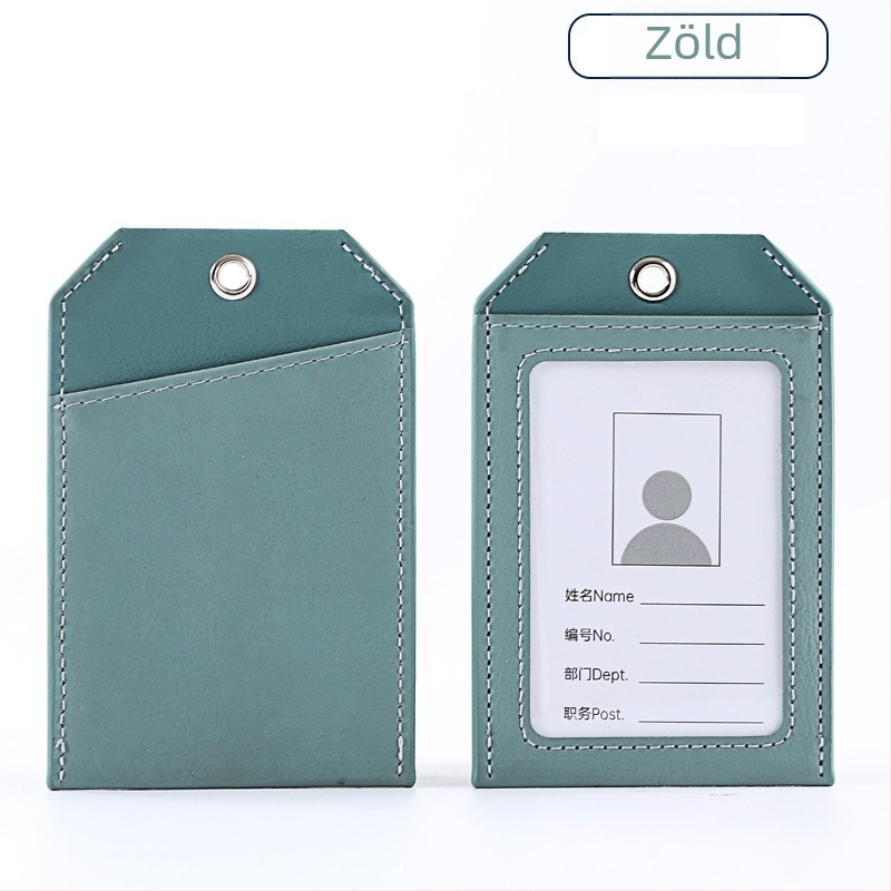 Bőrtok kártyához – kettős réteg, modern minimalista stílus