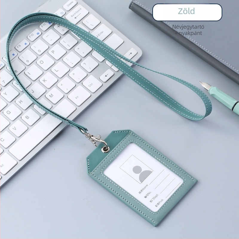 Bőrtok kártyához – kettős réteg, modern minimalista stílus