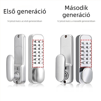 OSPON cink-ötvözetű mechanikus kombinációs zár, egyszeres zár, belső ajtókhoz, faajtókhoz, vasajtókhoz, alumínium művészeti ajtókhoz és kerítésekhez