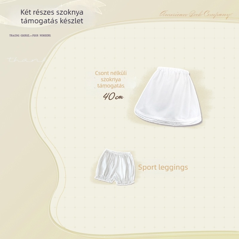 Csont nélküli szoknya támasz — háromrészes készlet, készleten, felnőtteknek, 2025 tavasz