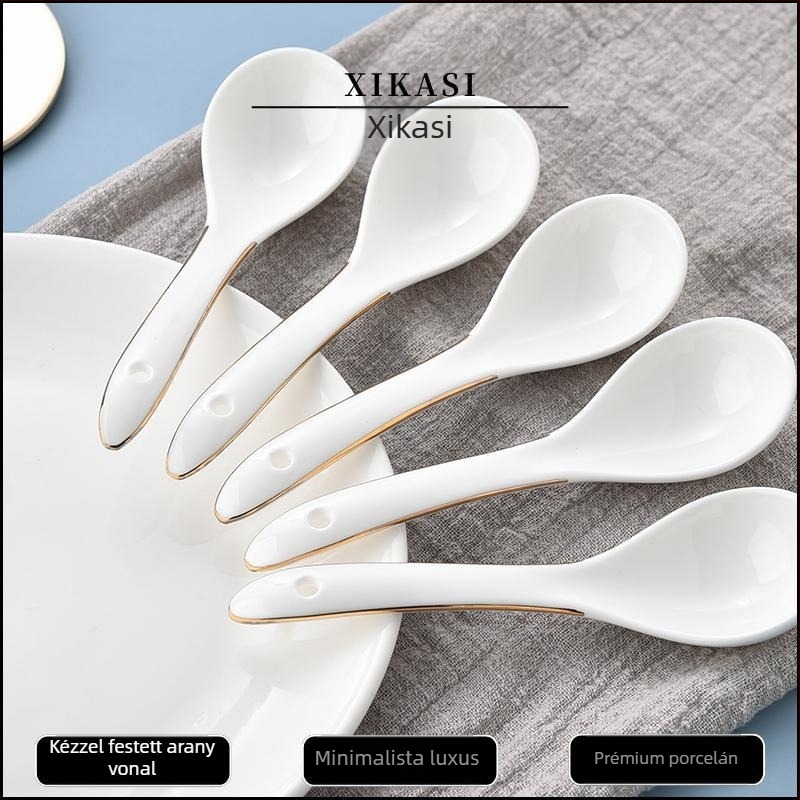 Porcelán leveskanál, anyag: selyemvirág, mintázat 69850, felnőtteknek, általános célú