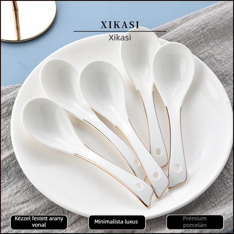 Porcelán leveskanál, anyag: selyemvirág, mintázat 69850, felnőtteknek, általános célú