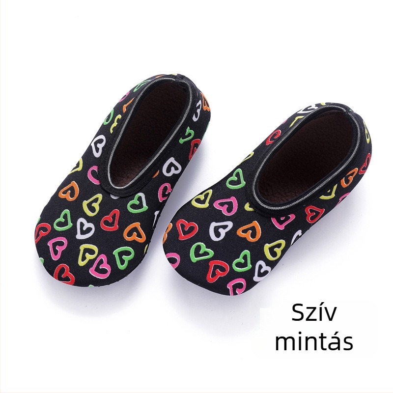 Csúszásmentes padlószoknik babáknak és gyerekeknek, fleeces béléssel, vastag, puha talppal, ideális a járástanuláshoz, tavasz–ősz–tél, uniszex