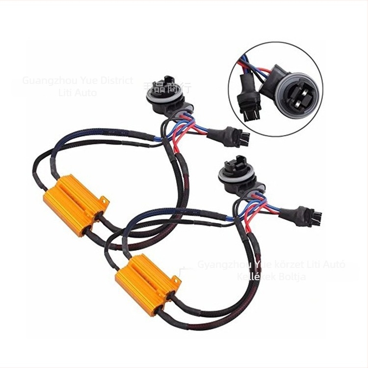 LED féklámpa ellenállás dekóder 3157A/1157/7443 (Modell: T20-1157/7443/3157) – 12V, 50W LED, 6000K