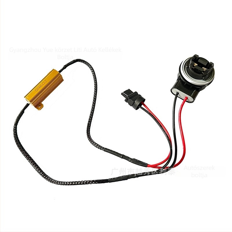 LED féklámpa ellenállás dekóder 3157A/1157/7443 (Modell: T20-1157/7443/3157) – 12V, 50W LED, 6000K