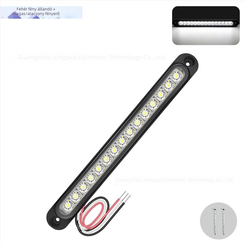 Teherautó és utánfutó LED hátsó lámpa, 15 LED, 12-24V széles feszültségtartomány, 500 lm, 50 000 óra élettartam, modell 15LED