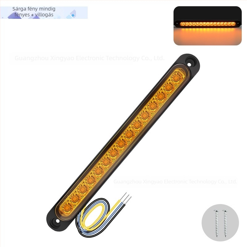 Teherautó és utánfutó LED hátsó lámpa, 15 LED, 12-24V széles feszültségtartomány, 500 lm, 50 000 óra élettartam, modell 15LED