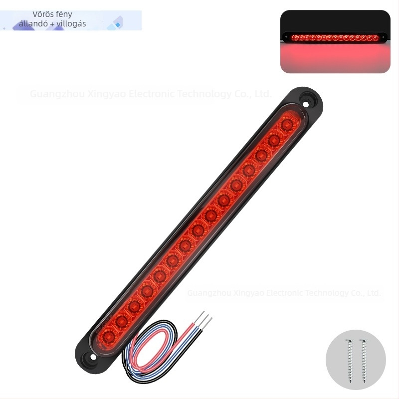 Teherautó és utánfutó LED hátsó lámpa, 15 LED, 12-24V széles feszültségtartomány, 500 lm, 50 000 óra élettartam, modell 15LED