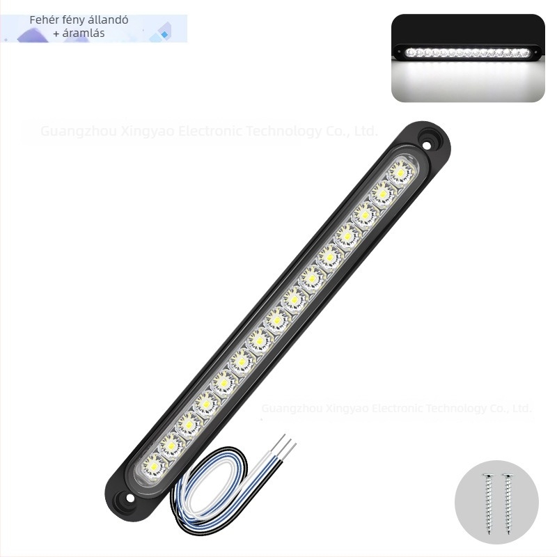 Teherautó és utánfutó LED hátsó lámpa, 15 LED, 12-24V széles feszültségtartomány, 500 lm, 50 000 óra élettartam, modell 15LED