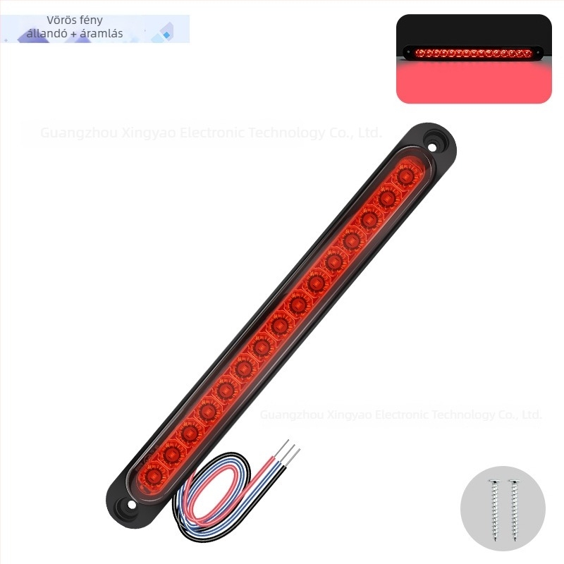Teherautó és utánfutó LED hátsó lámpa, 15 LED, 12-24V széles feszültségtartomány, 500 lm, 50 000 óra élettartam, modell 15LED