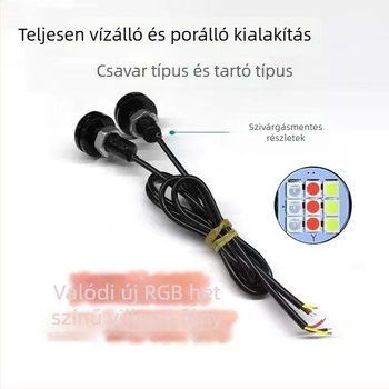 LED repülőgép-stílusú riasztófény elektromos járművekhez és motorkerékpárokhoz – villogó, dekoratív, ló éve motívum