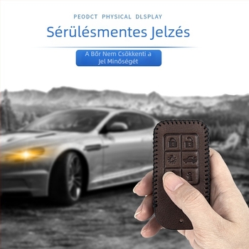 Volvo kulcstáska, tehénbőr, retró stílus, testreszabható