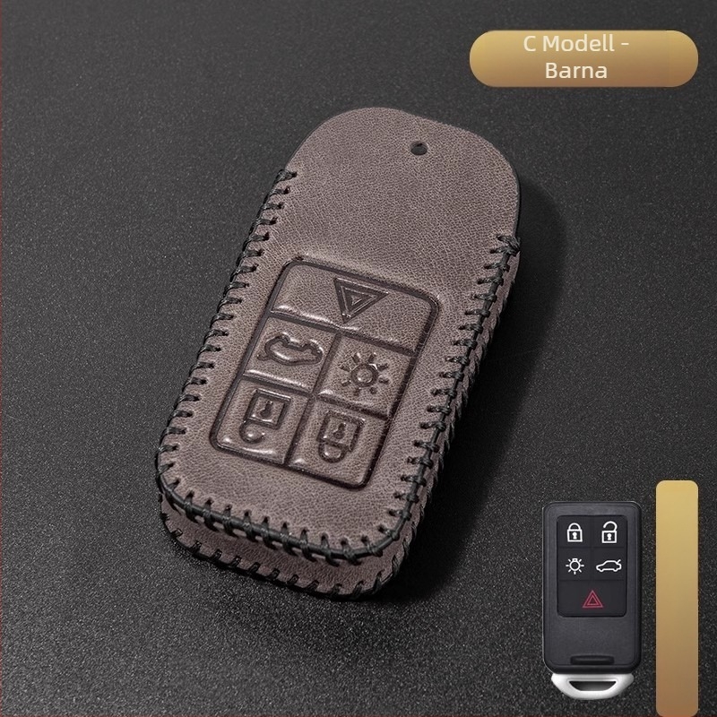 Volvo kulcstáska, tehénbőr, retró stílus, testreszabható
