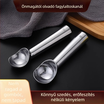 Önolvadó, tapadásmentes fagylaltkanál gömb formázóval