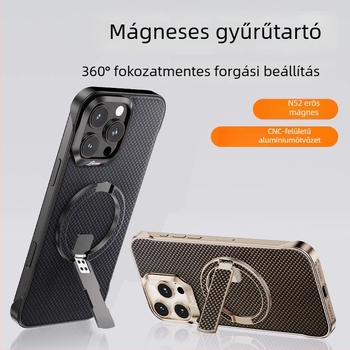 Mágneses telefongyűrű tartó N52-es alumíniumötvözetből, asztali tartó, tartós, könnyű