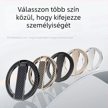 Mágneses telefongyűrű tartó N52-es alumíniumötvözetből, asztali tartó, tartós, könnyű