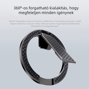 Mágneses telefongyűrű tartó N52-es alumíniumötvözetből, asztali tartó, tartós, könnyű