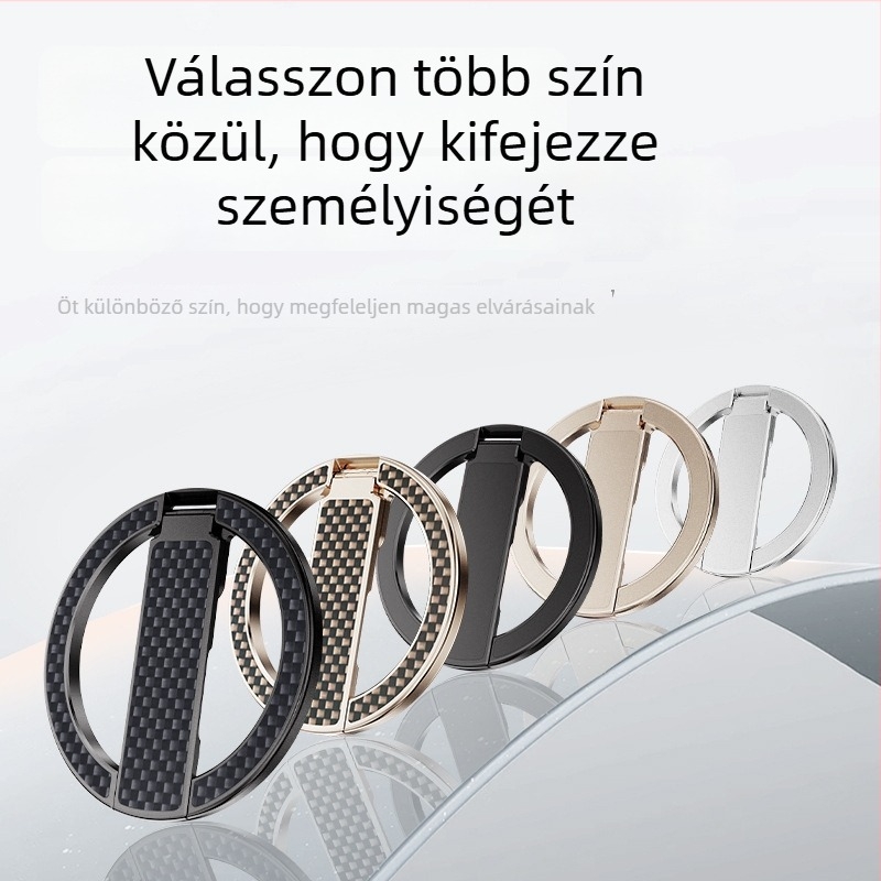 Mágneses telefongyűrű tartó N52-es alumíniumötvözetből, asztali tartó, tartós, könnyű