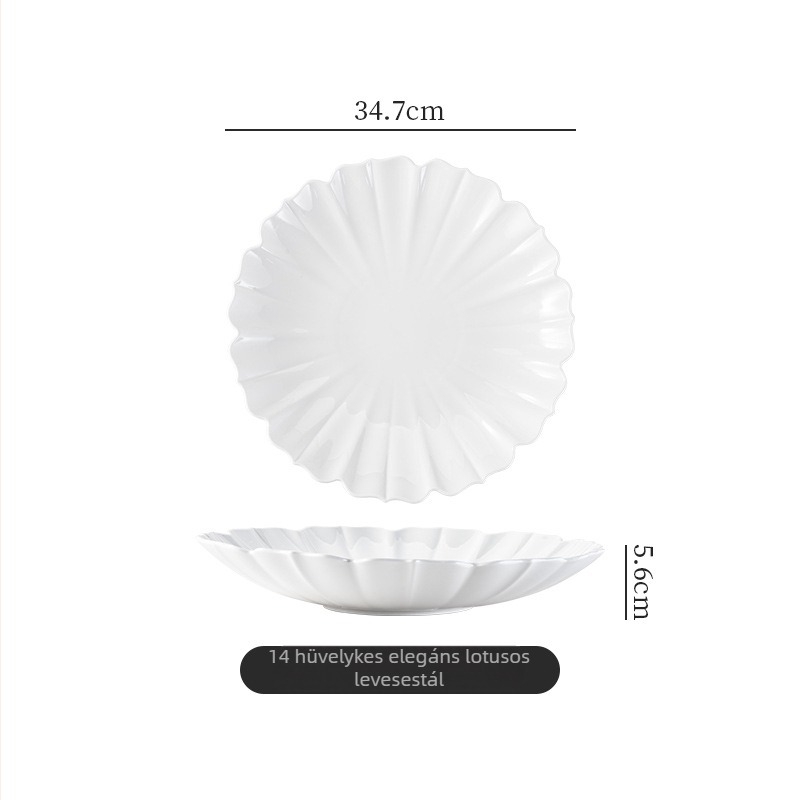 Porcelán levesestál, kör alakú, mikrohullámú sütőben használható, szállodai és éttermi használatra, új kínai stílus